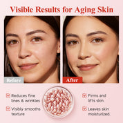 Cápsulas de Suero de Retinol HKH para la Cara: Suero Antienvejecimiento para Arrugas con Vitamina A y E Colágeno para Mujeres - Hidratante Suavizante de Líneas Finas y Reafirmante de la Piel - Amigable para Viajes (38 Cápsulas)